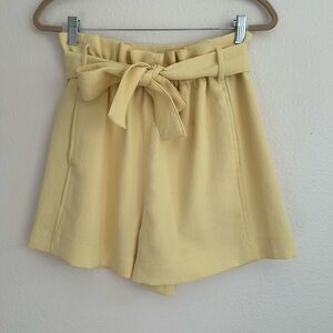 Light Yellow Shorts w/ Tie